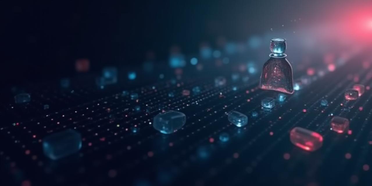 Abstract digital security and data protection visual